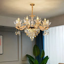GobekUsa Crystal Luxe Pendant Lamp: Elegant European Style for Living Room and Restaurant