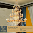 GobekUsa Crystal Luxe Pendant Lamp: Elegant European Style for Living Room and Restaurant