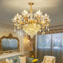 GobekUsa Crystal Luxe Pendant Lamp: Elegant European Style for Living Room and Restaurant