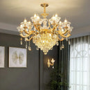 GobekUsa Crystal Luxe Pendant Lamp: Elegant European Style for Living Room and Restaurant