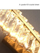 GobekUsa Crystal Luxe Wall Sconce - Glamorous Bedroom & Bathroom Lighting