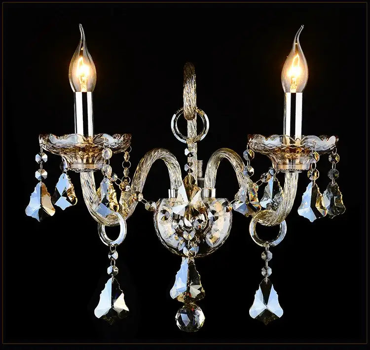 GobekUsa Crystal Luxury Bedroom Wall Lamp Lighting Fixture, photo 2 of 9