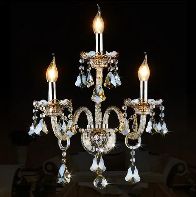 GobekUsa Crystal Luxury Bedroom Wall Lamp Lighting Fixture, photo 9 of 9