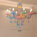 GobekUsa Crystal Luxury Candle Chandelier Vanity Pendant Light for Living Dining Bedroom