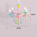 GobekUsa Crystal Luxury Candle Chandelier Vanity Pendant Light for Living Dining Bedroom