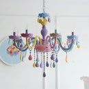 GobekUsa Crystal Luxury Candle Chandelier Vanity Pendant Light for Living Dining Bedroom