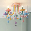 GobekUsa Crystal Luxury Candle Chandelier Vanity Pendant Light for Living Dining Bedroom