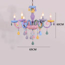 GobekUsa Crystal Luxury Candle Chandelier Vanity Pendant Light for Living Dining Bedroom