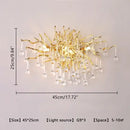 GobekUsa Crystal Luxury Ceiling Chandelier: Modern Living Dining Bedroom Pendant Lights