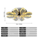 GobekUsa Crystal Luxury Ceiling Fan with LED Lamp Chandelier Smart Home Decor Fixtures