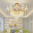 GobekUsa Crystal Luxury Chandelier for European Style Living Room, Bedroom, and Stairwell