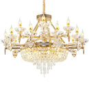 GobekUsa Crystal Luxury Chandelier for European Style Living Room, Bedroom, and Stairwell