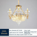GobekUsa Crystal Luxury Chandelier for European Style Living Room, Bedroom, and Stairwell
