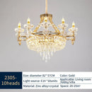 GobekUsa Crystal Luxury Chandelier for European Style Living Room, Bedroom, and Stairwell