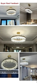 GobekUsa Crystal Pendant Chandelier for Home Decor