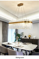 GobekUsa Crystal Pendant Chandelier for Home Decor