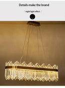GobekUsa Crystal Pendant Chandelier for Home Decor