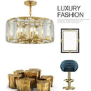GobekUsa Crystal Pendant Chandelier - Ideal for Living Room, Bedroom, Kitchen, or Wine Shop.