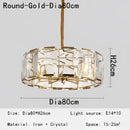 GobekUsa Crystal Pendant Chandelier - Ideal for Living Room, Bedroom, Kitchen, or Wine Shop.