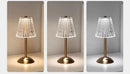 Crystal retro table lamp gold dimming led bedroom light by Decorbites