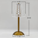 Crystal retro table lamp gold dimming led bedroom light by Decorbites