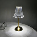 Crystal retro table lamp gold dimming led bedroom light by Decorbites