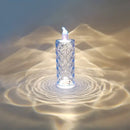 Decorbites crystal rose red led candle night light for bedroom by Decorbites