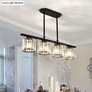GobekUsa Crystal Shade Ceiling Light for Dining Room Island in Simple Style