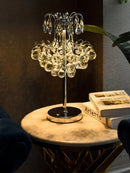 GobekUsa Crystal Table Lamp: Nordic Luxury LED Touch Dimming, Modern Bedroom Bedside Lighting