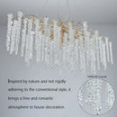 GobekUsa Crystal Tassel Chandelier: Elegant Dining Room Pendant Light Fixtures