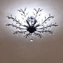 GobekUsa Crystal Tree Chandelier Ceiling Light for Bedroom with LED E14 Bulbs