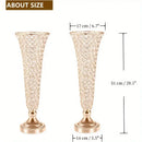 GobekUsa Crystal Vases Set for Dining Tables and Home Decor