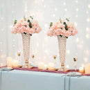 GobekUsa Crystal Vases Set for Dining Tables and Home Decor
