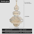 GobekUsa Crystal Villa Chandelier: Luxe European Duplex Hall Lighting - Elegant Living Room Decor