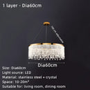 GobekUsa Crystal Waterfall Chandelier for Foyer Dining Room Hotel Home Decor