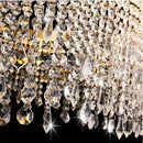 GobekUsa Crystal Waterfall Chandelier for Foyer Dining Room Hotel Home Decor