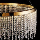 GobekUsa Crystal Waterfall Chandelier for Foyer Dining Room Hotel Home Decor