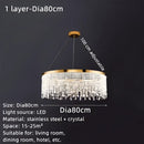 GobekUsa Crystal Waterfall Chandelier for Foyer Dining Room Hotel Home Decor
