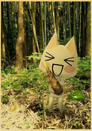 GobekUsa Cute 3D Cat Poster for Home Decor