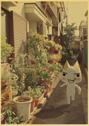 GobekUsa Cute 3D Cat Poster for Home Decor
