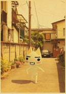 GobekUsa Cute 3D Cat Poster for Home Decor