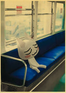 GobekUsa Cute 3D Cat Poster for Home Decor