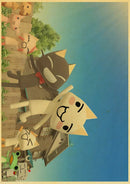 GobekUsa Cute 3D Cat Poster for Home Decor