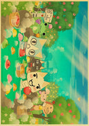 GobekUsa Cute 3D Cat Poster for Home Decor
