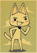 GobekUsa Cute 3D Cat Poster for Home Decor