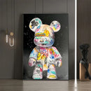 GobekUsa Cute Cartoon Bear Canvas Print for Home Decor