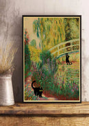 GobekUsa Cute Digital Cats Cartoon Poster Print