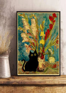 GobekUsa Cute Digital Cats Cartoon Poster Print