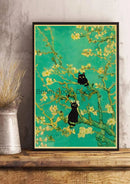 GobekUsa Cute Digital Cats Cartoon Poster Print