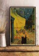 GobekUsa Cute Digital Cats Cartoon Poster Print